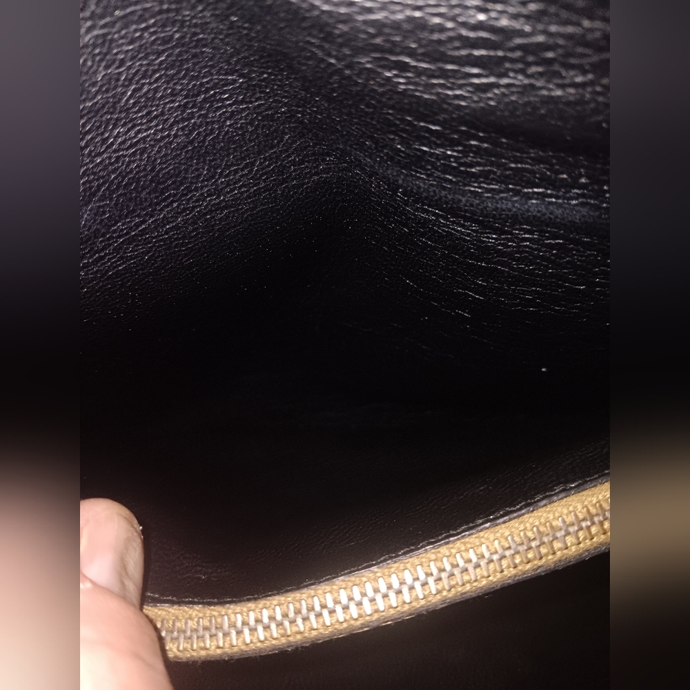 Prada Saffiano Gold Leather Locking Crossbody Bag - Picture 6 of 7